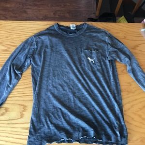 Pink long-sleeve shirt